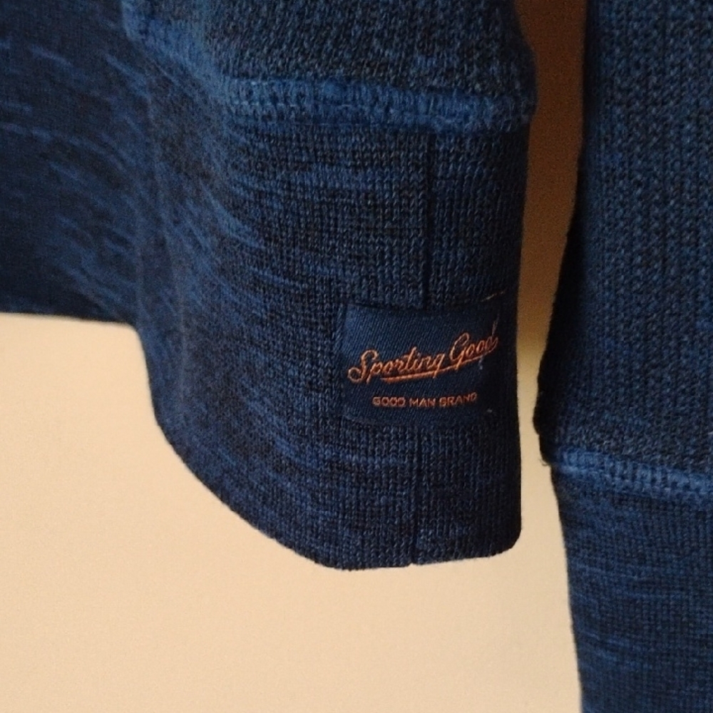 Good Man Brand Men's Navy Crewneck Sweater Size Large - Picture 5 of 6